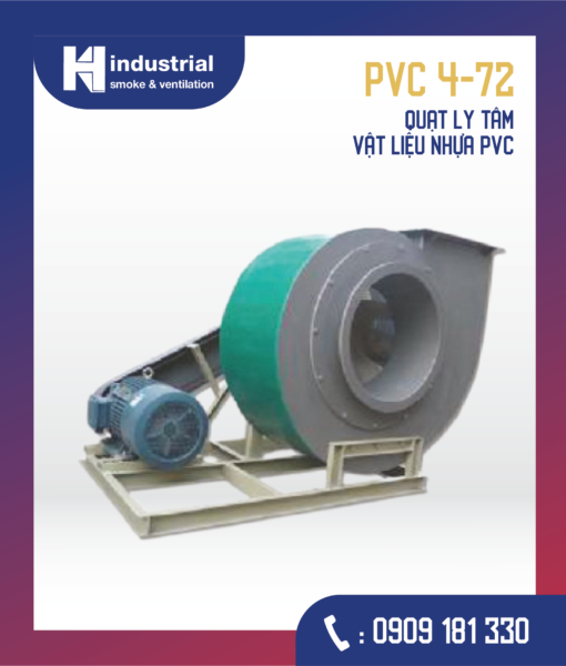 PVC4-72 Quạt ly tâm bằng vật liệu nhựa PVC